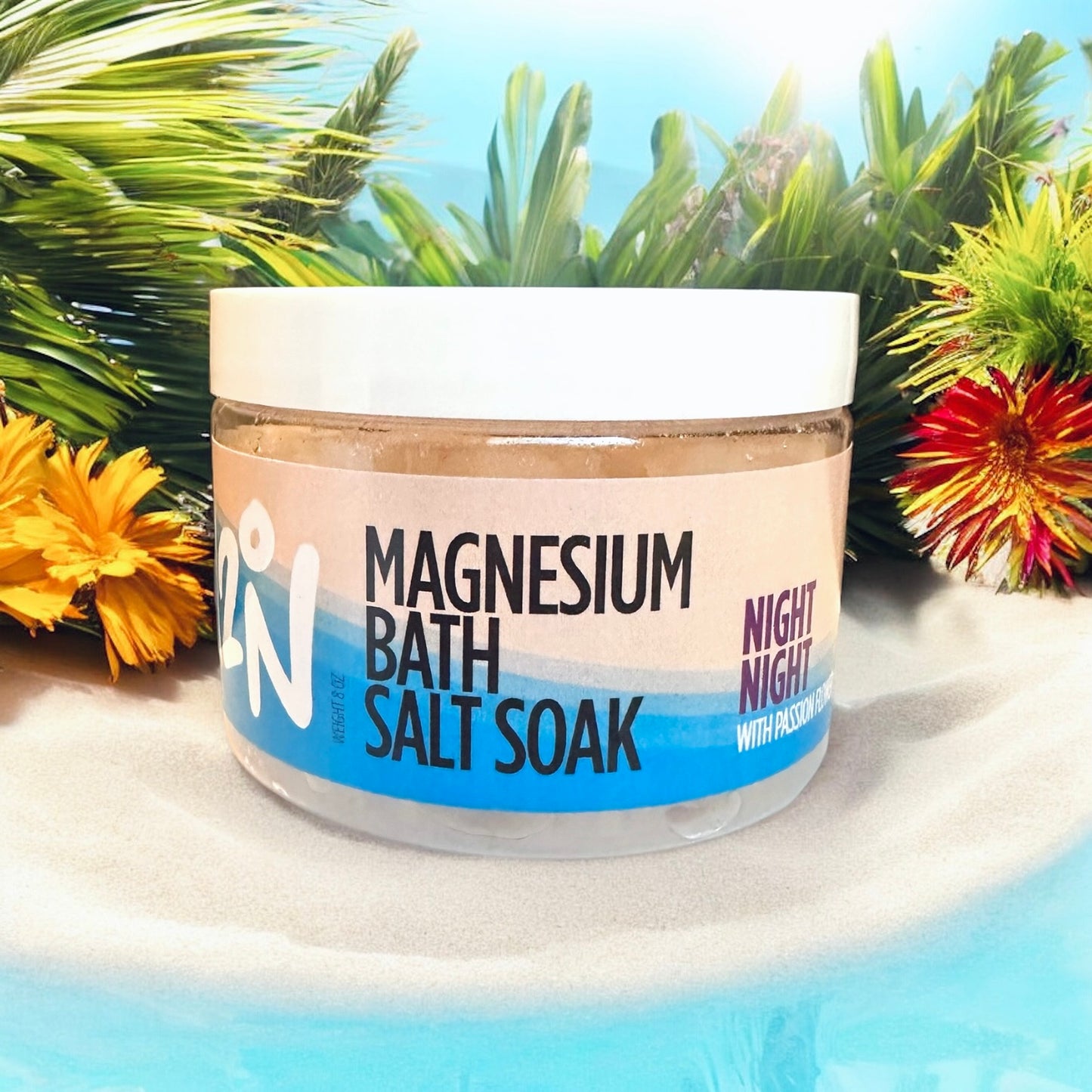 Magnesium Boost Bath Salt Soak with Vitamin D3 - Night Night - Lavender Mint