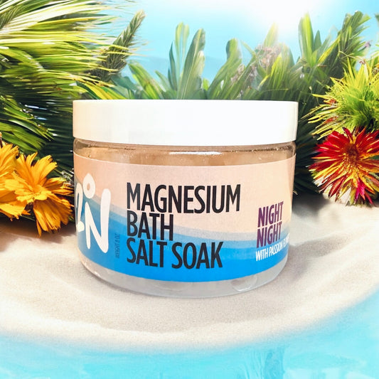 Magnesium Boost Bath Salt Soak with Vitamin D3 - Night Night - Lavender Mint