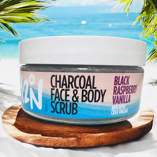 Activated Charcoal Face & Body Scrub