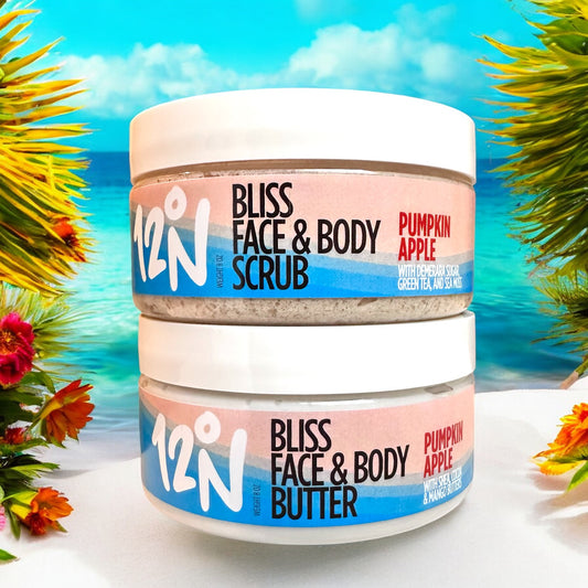 Bliss Body Butter + Scrub Collection - For Face & Body - BUNDLE TO SAVE! FALL SCENTS ARE HERE!