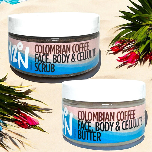 Colombian Coffee Face, Body & Cellulite Butter + Scrub Collection - BUNDLE TO SAVE!